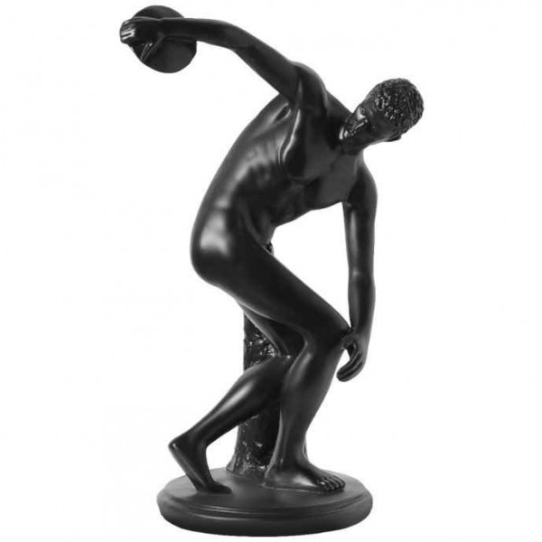 Man Athlete Sculpture statue to decorate home office desk with two colors white and black