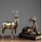 Crafts couple deer European style living room home decoration deer Sculpture.