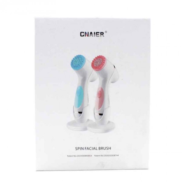 Face cleaning & washing device with soft & silicone brush for all skin types, especially sensitive and oily skin