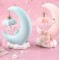 unicorn moon light reading lamp night crescent light  gift ornaments resin crafts