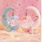 unicorn moon light reading lamp night crescent light  gift ornaments resin crafts