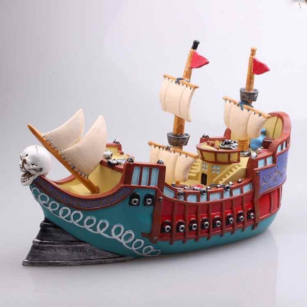Pirate ship model decoration aquarium ship and home decore