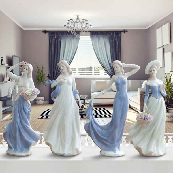 European style girls decoration ceramic made as a ballerina