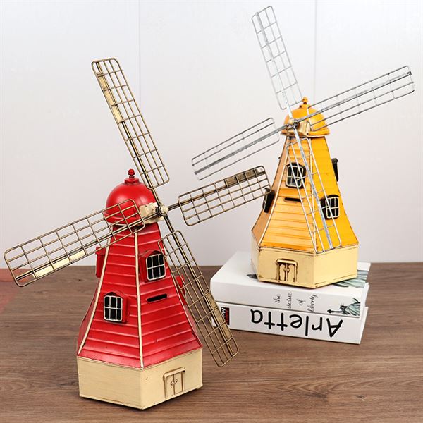 Windmill craft decoration iron made DCG035