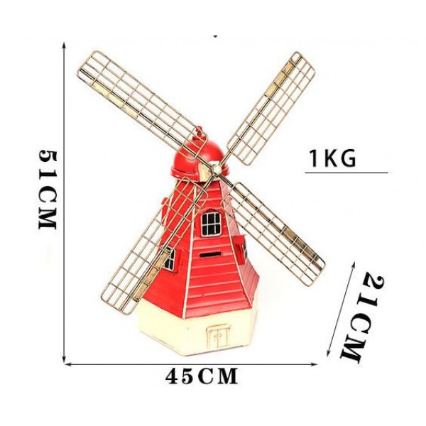 Windmill craft decoration iron made DCG035