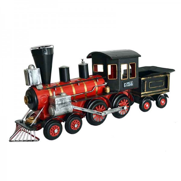 Iron steam train model European ornaments handmade iron home bar decoration gifts
