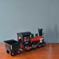 Iron steam train model European ornaments handmade iron home bar decoration gifts