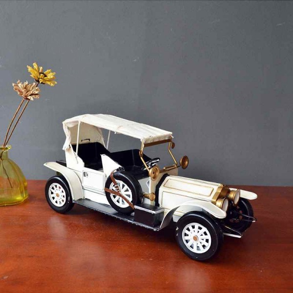 Old style iron-made car handmade iron model decorative craft for office and home