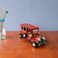 Old style iron-made handmade car iron model decorative craft for office and home