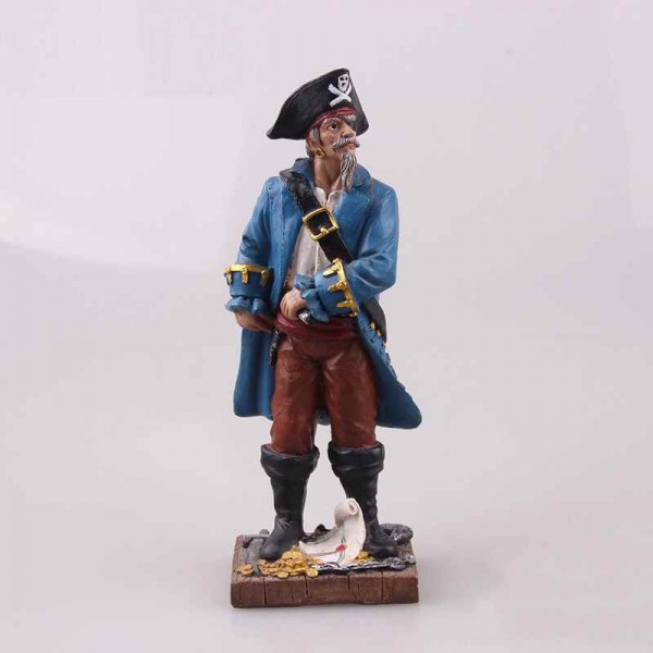 Captain Pirate Nautical Figurine to decorate home and office Statue 