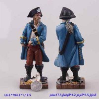 Captain Pirate Nautical Figurine to decorate home and office Statue 