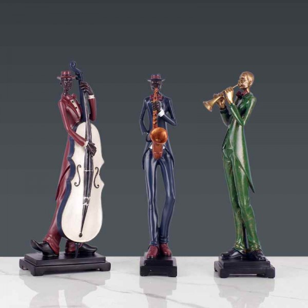 American Jazz Music Band Decoration Craft for Home and restaurants 