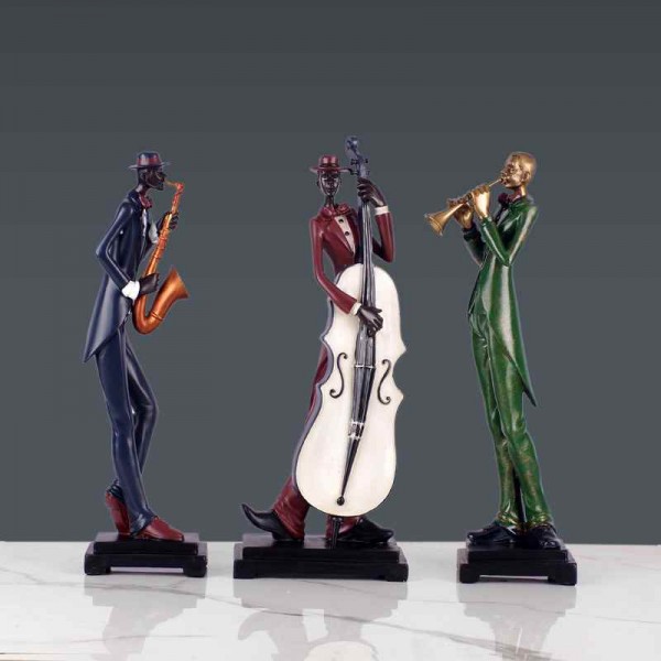 American Jazz Music Band Decoration Craft for Home and restaurants 