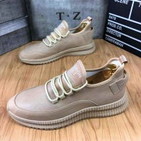 Men sport comfortable soft faux leather sneakers