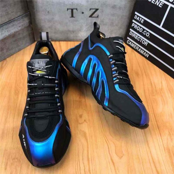 Sport Comfortable Grey and Blue Men Sneakers Casual Shoes Student Shoes