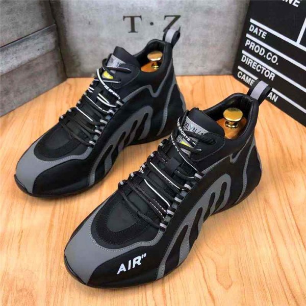 Sport Comfortable Grey and Blue Men Sneakers Casual Shoes Student Shoes