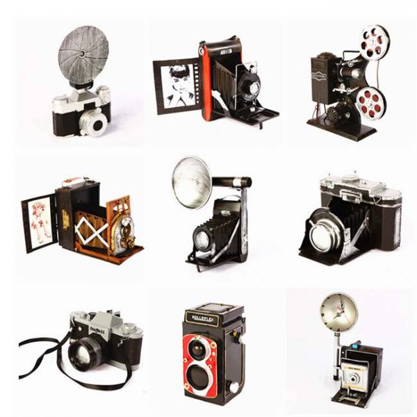 Camera model photography decoration old models filming camera iron craft DCG039