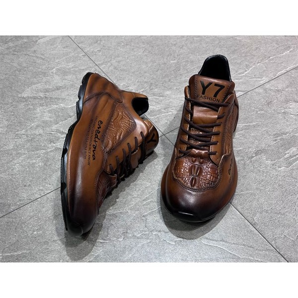 Men heightening thick bottom low-top shoes leather trendy shoe MFSC018