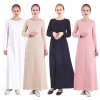 Luxury embroidery attached arabian thobe women's inner robe ONE PIECE
