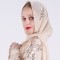 Luxury embroidery arabian hijab women's scarf