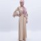 Arab women's long abaya embroidered in three colors ARAG009