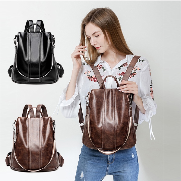 Women's Fashion Small Backpack Large Capacity2