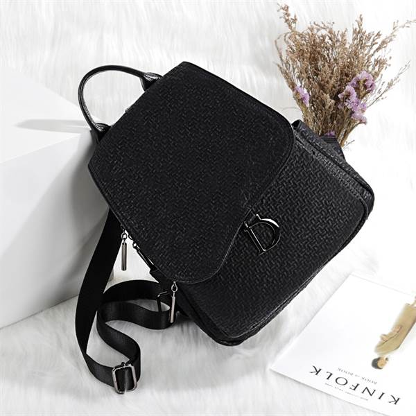 Backpack women new style bag large capacity black color 8