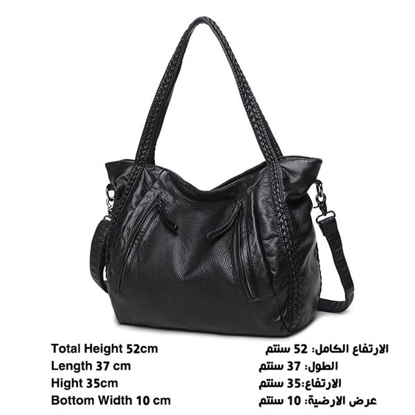 Backpack women new style bag black two sizes 12
