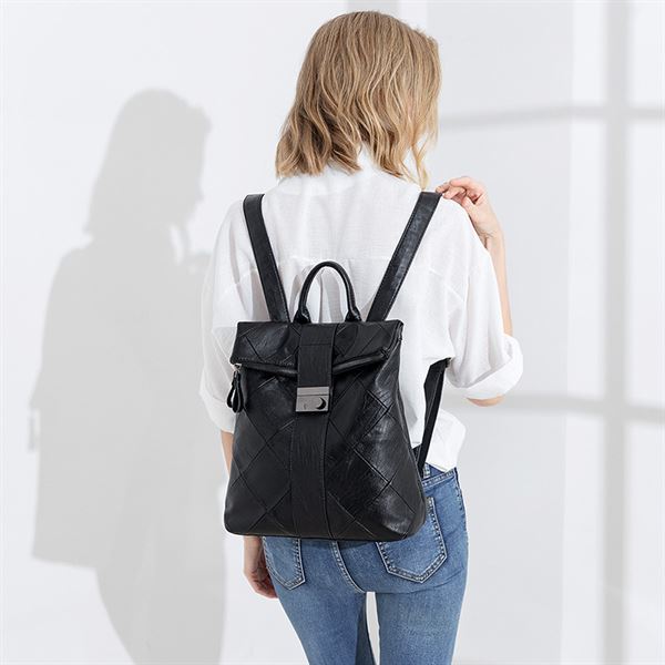Backpack women new style bag large capacity black color 14