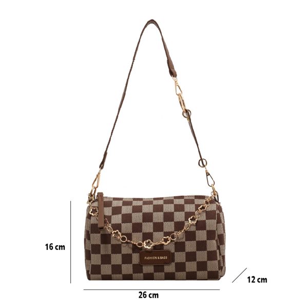 women's bag texture with chain wwb028