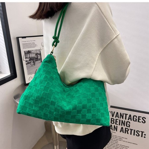 Elegant shoulder bag made of upscale canvas for women wwb030