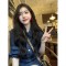 women's Korean style jeans short skirt dress long sleeve-1