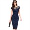 Slim fit bodycon knee length dress style