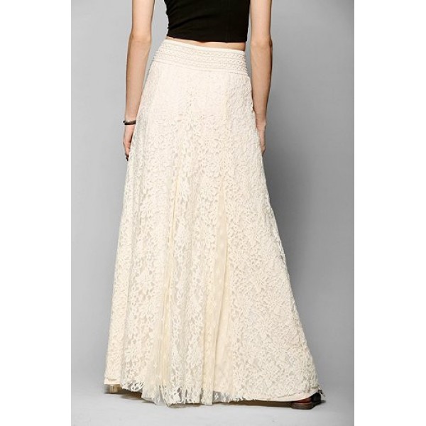 women s long lace skirt casual dress four colors wfwc050