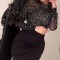 Women's Sexy Sequins Maxi Elegant high Neck Long Sleeve Glitter Dresses WFWC070