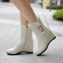 Women's Winter boots British style hidden high-heels thick-heel shoes boots WFWS016